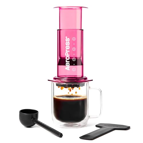 Clear Pink Coffee Press