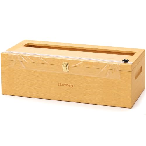 Bamboo 18 Inch Commercial Plastic Wrap Dispenser with Cutter