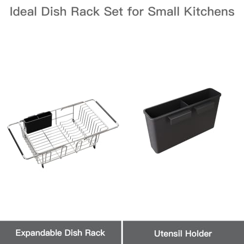 Expandable Dish Drying Rack Over Sink with Anti