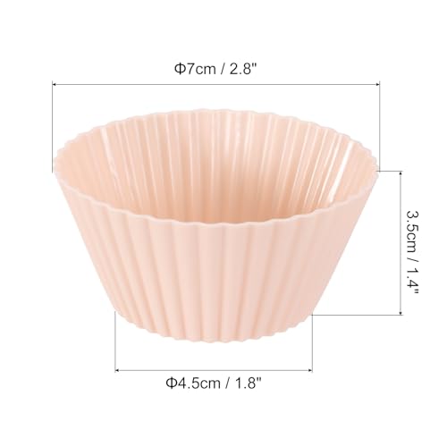 12Pcs Silicone Cupcake Liners