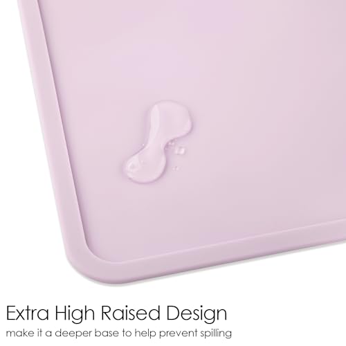 Silicone Placemats with Raised Edges for Kids