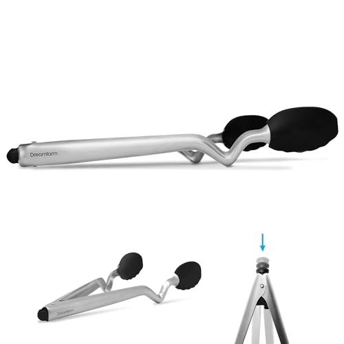 Clongs Grippy Silicone & Stainless Steel Kitchen Cooking Tongs with Click