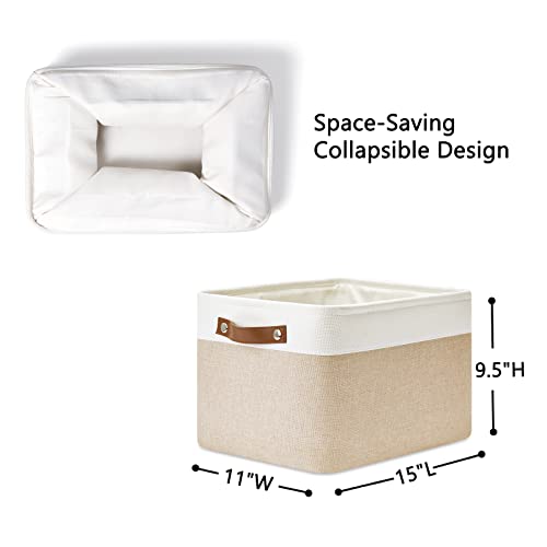 Fabric Storage Bins for Laundry (4 Count)