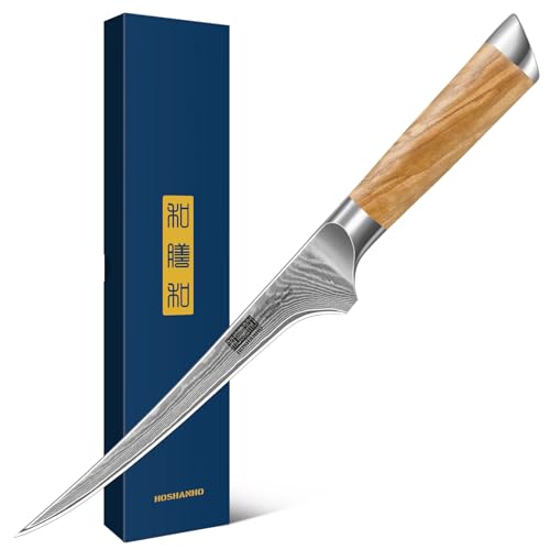 Damascus Fillet Knife 7"