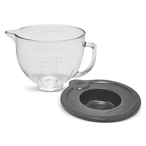 5 Quart Glass Bowl with Measurement Markings