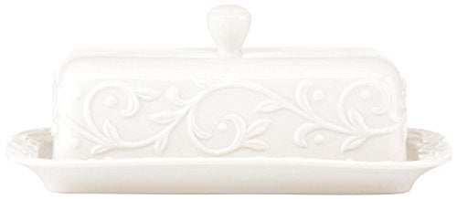 Opal Innocence Carved Butter Dish