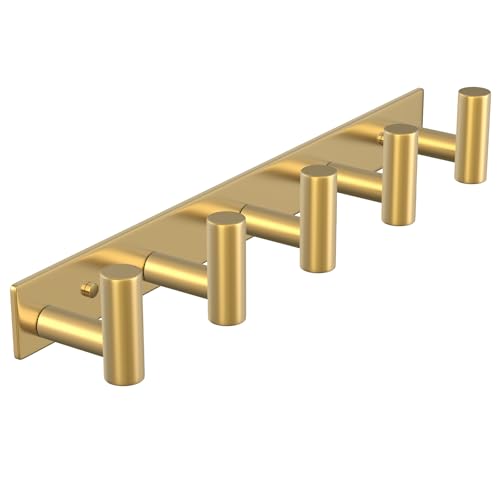 Gold Wall Mount Coat Rack