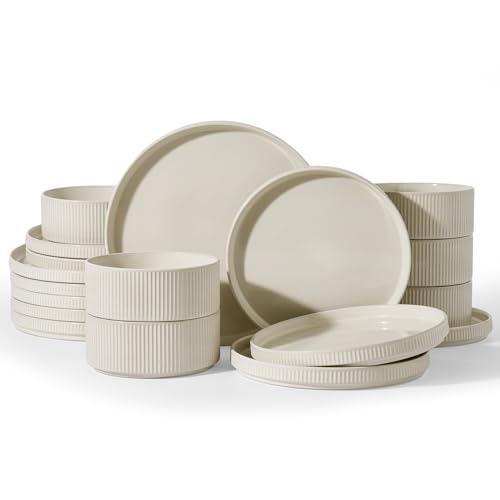 Stoneware Dinnerware Sets for 8 (24 Count)