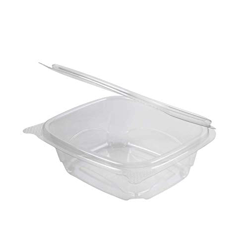 PET Hinged Deli Containers with Lids (200 Count)