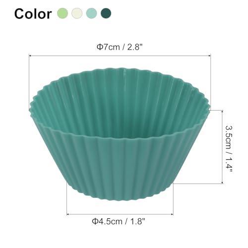 12Pcs Silicone Cupcake Liners