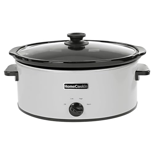 7 Quart Slow Cooker Oval Manual Pot Food Warmer with 3 Cooking Settings