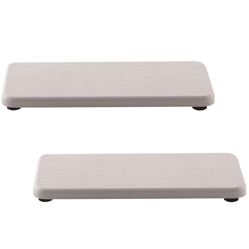 2Pcs Stone Soap Trays Water Absorbing Diatomite Coaster (2 Count)