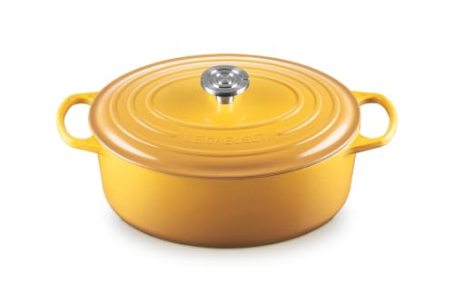 Enameled Cast Iron Oval Dutch Oven
