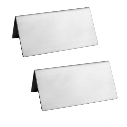 Stainless Steel Table Tent Sign (2 Count)