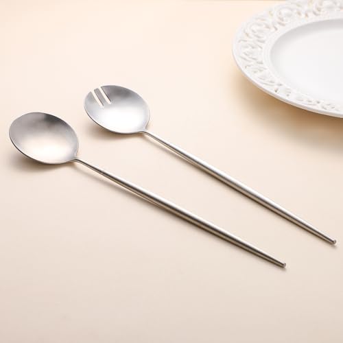 8 Piece Silver Salad Serving Set (20 Count)
