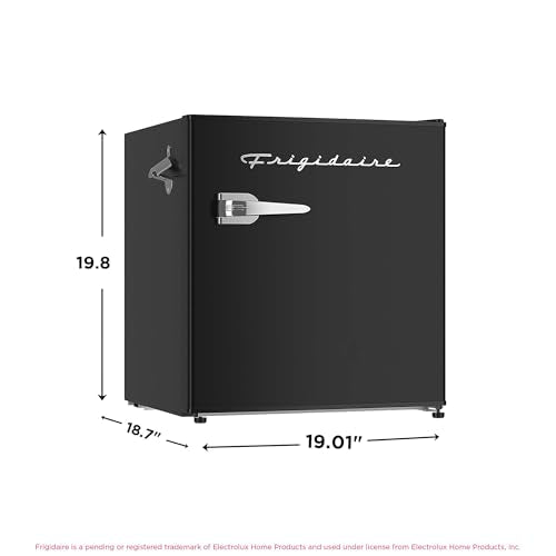 Black Retro Mini Refrigerator