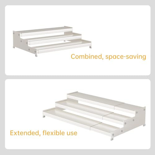 Expandable Carbon Steel Spice Rack Organizer for Pantry (2 Count)