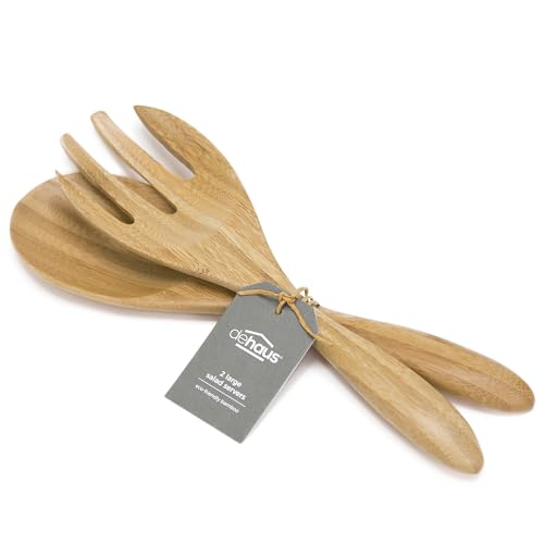 12" Extra Large Bamboo Salad Servers