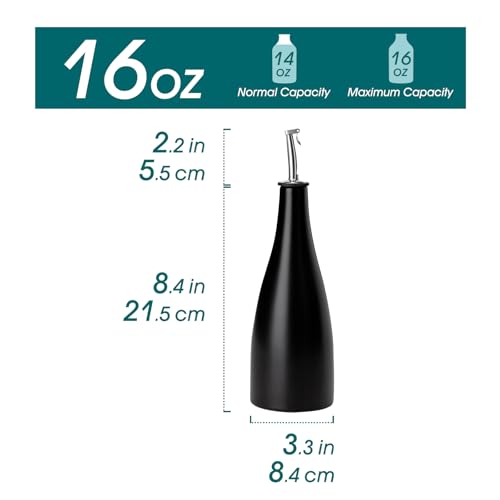 16 Oz Ceramic Olive Oil Dispenser Bottle