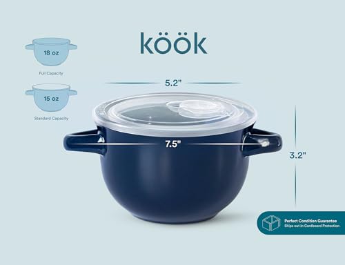 French Onion Soup Crocks with Lids & Handles (4 Count)