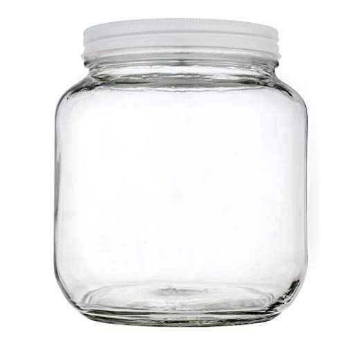 4 Pack 64 oz Mason Jars Wide Mouth (4 Count)