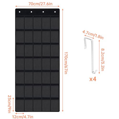 35 Pockets Door Hanging Cup Organizer Fit for Stanley Tumbler (35 Count)