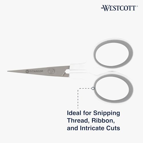 4" Embroidery Scissors with Curved Titanium