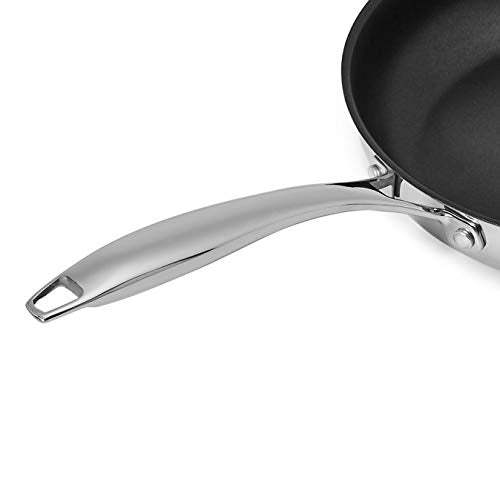 2-Piece Non-Stick Stainless Steel Fry Pan Set, Oven Safe, Induction Compatible, Stay-Cool Handles, 10-Inch and 8-Inch (2 Count)