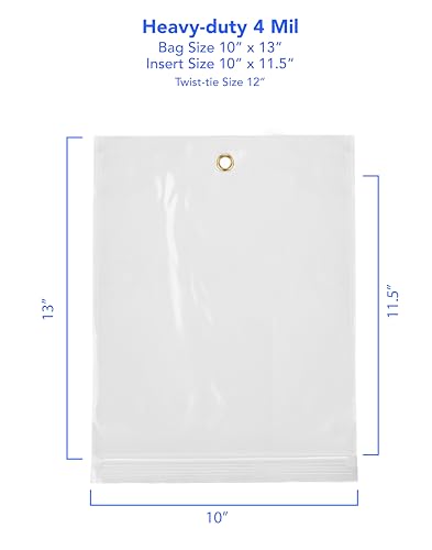 GPI 10" x 13" Reclosable Zip Bags with Bottom Hang (1000 Count)