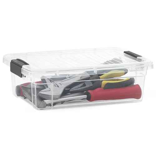4.5 Quart Clear Plastic Storage Containers with Lids