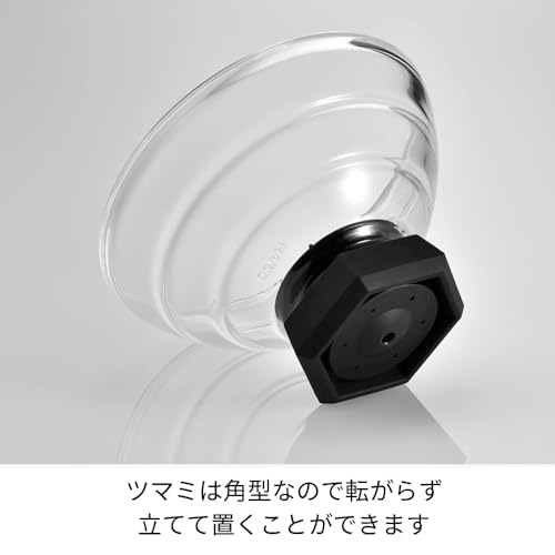 GNR-200-B-W Rice Pot with Glass Lid, Visible Contents, Heat Resistant Glass, Gift, Made in Japan