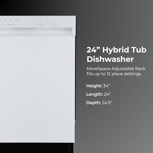 24" Hybrid Tub Dishwasher