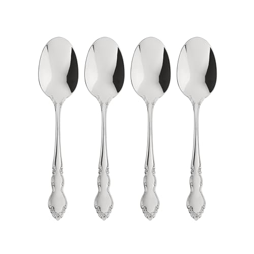 2766004C Dover Fine Flatware Dinner Spoons (4 Count)