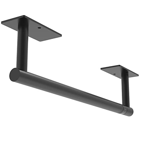 Matte Black Paper Towel Holder Under Cabinet Self Adhesive