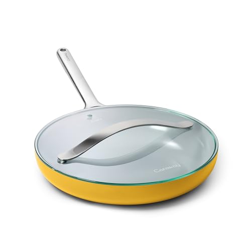 12" Non Stick Ceramic Frying Pan with Glass Lid