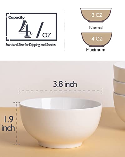 Soy Sauce Dish 4 Oz Dipping Bowls Set of 6 (6 Count)