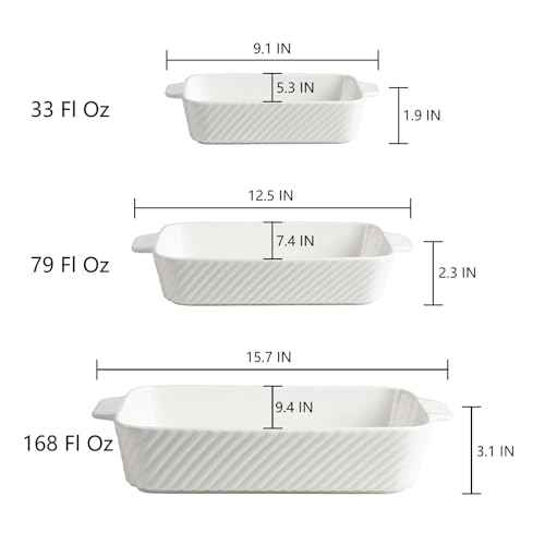 Sweejar Ceramic Baking Dish Set