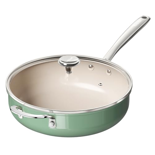 Ceramic Saute Pan with Lid