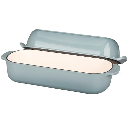 Enameled Cast Iron Loaf Pan with Lid