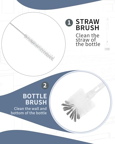 Bottle Brush with Straw Cleaner Brush