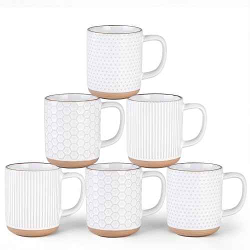 Coffee Mugs Set of 6 (6 Count)