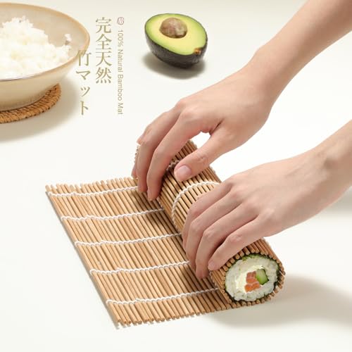 Bamboo Sushi Making Kit 9 in 1 for Sushi Beginners