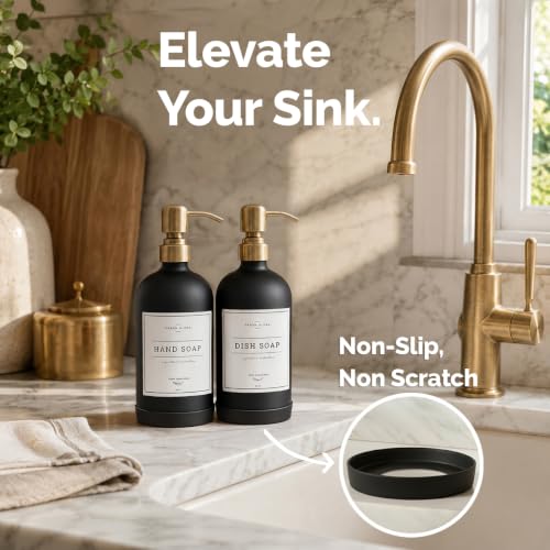 Black Glass Soap Dispenser