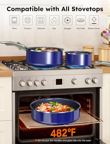 Pro Ceramic Pots and Pans Set & 2026 Upgraded Hybrid 3