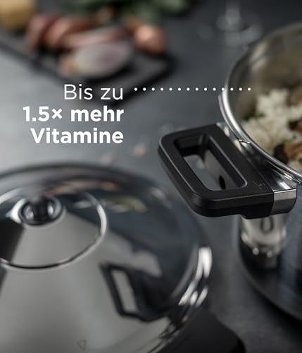 Duromatic Hotel Stainless Steel Pressure Cooker with Side Grips