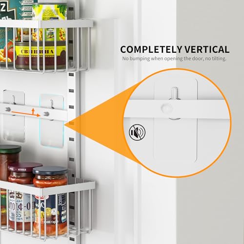 9 Tier White Over The Door Pantry Organizer