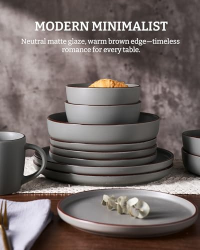 Mercury 24 Piece Dinnerware Set with Pasta Bowls