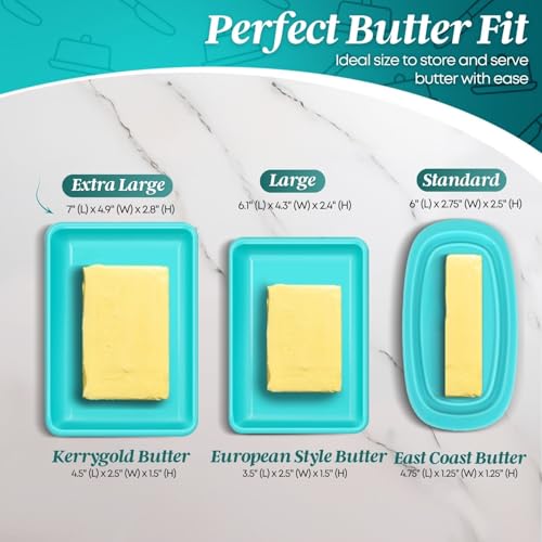 Extra Large Ceramic Butter Dish with Lid