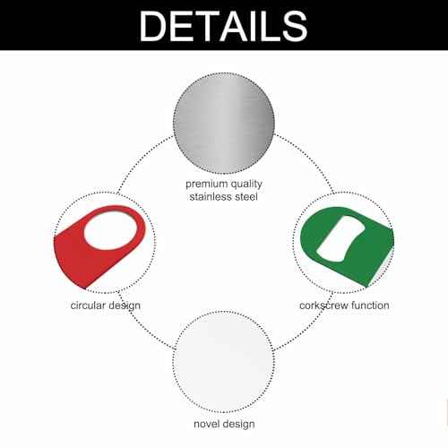Ltaly Flag Stainless Steel Bottle Opener Green White Red Italian Country Flag Flat Beer Bottle Opener Keychain for Home Kitchen Bar Restaurant Party Birthday Gift