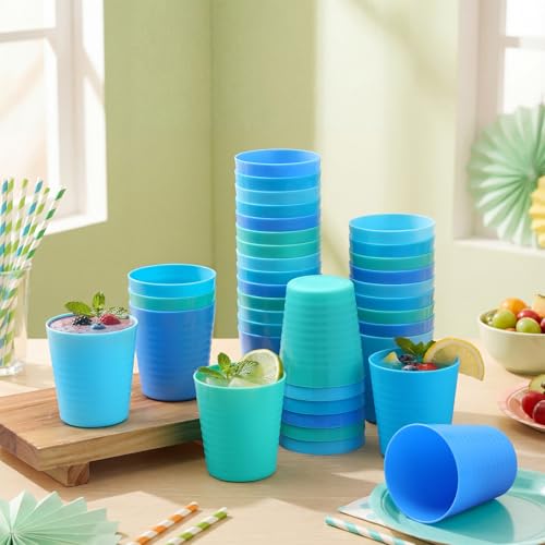 36 Pcs Kids Plastic Cups 8 oz Drinking Toddler Cups (36 Count)